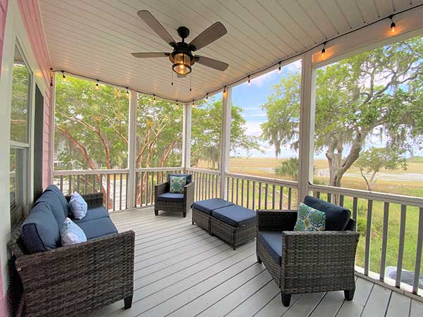 Screened Porch, First Floor